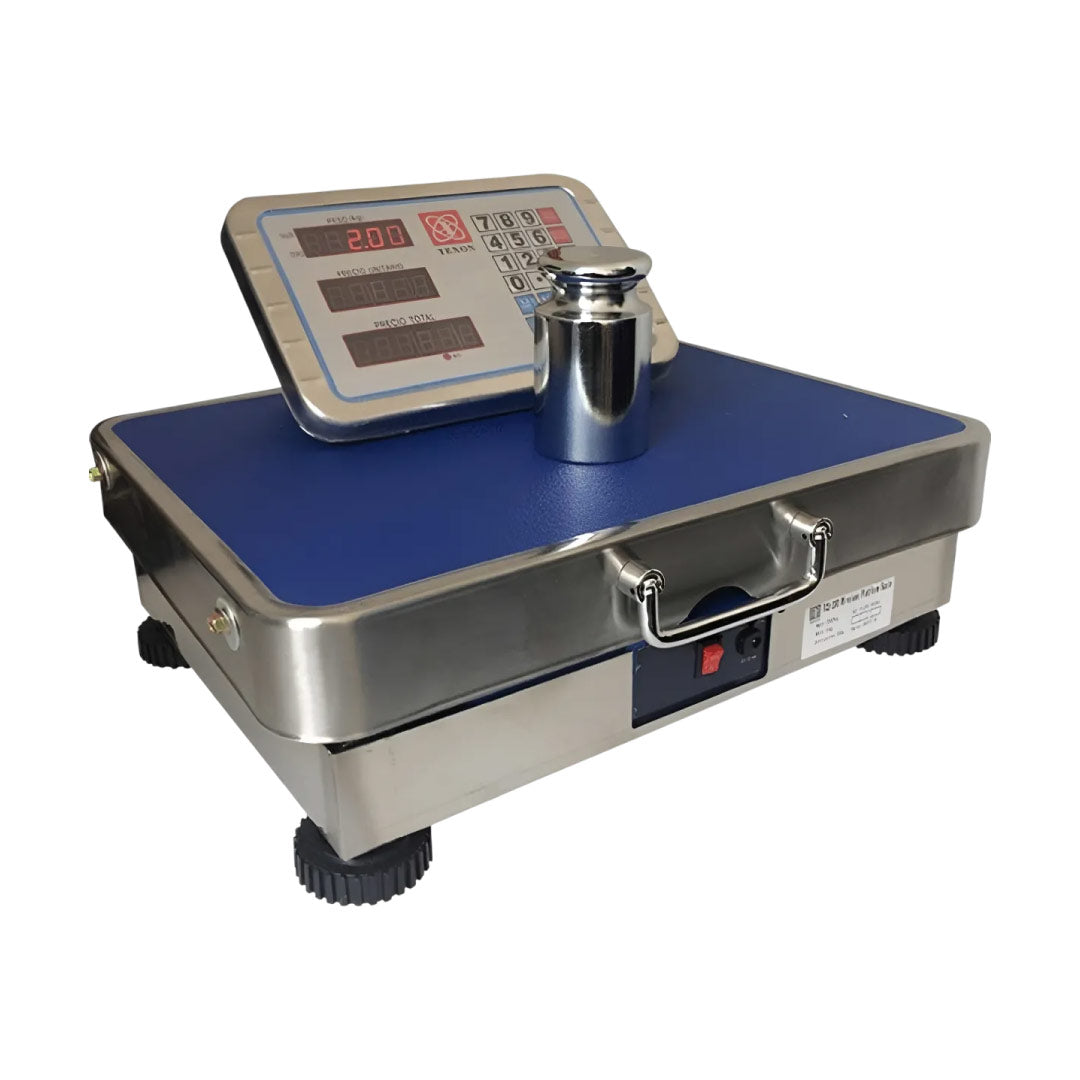 Báscula Digital de piso 200KG en acero recargable
