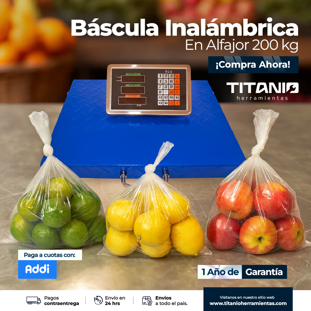 Báscula inalámbrica recargable 200 KG