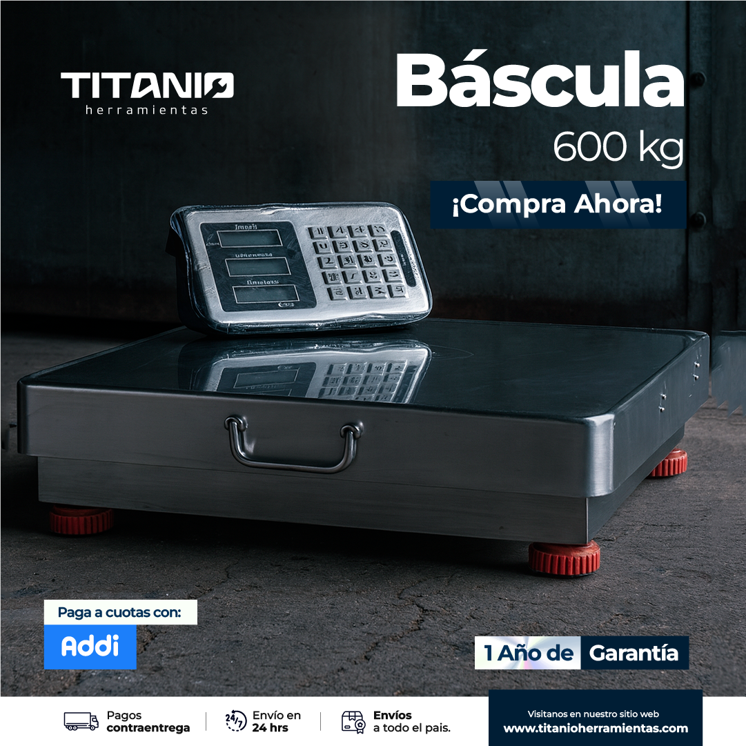 Báscula Digital 600kg Inalámbrica