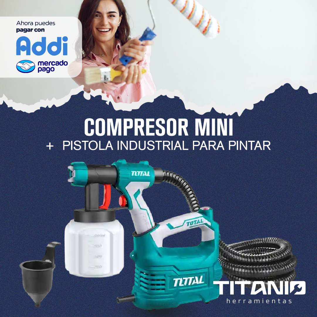 Pistola Pintar 550w Compresor Soplador 800ml