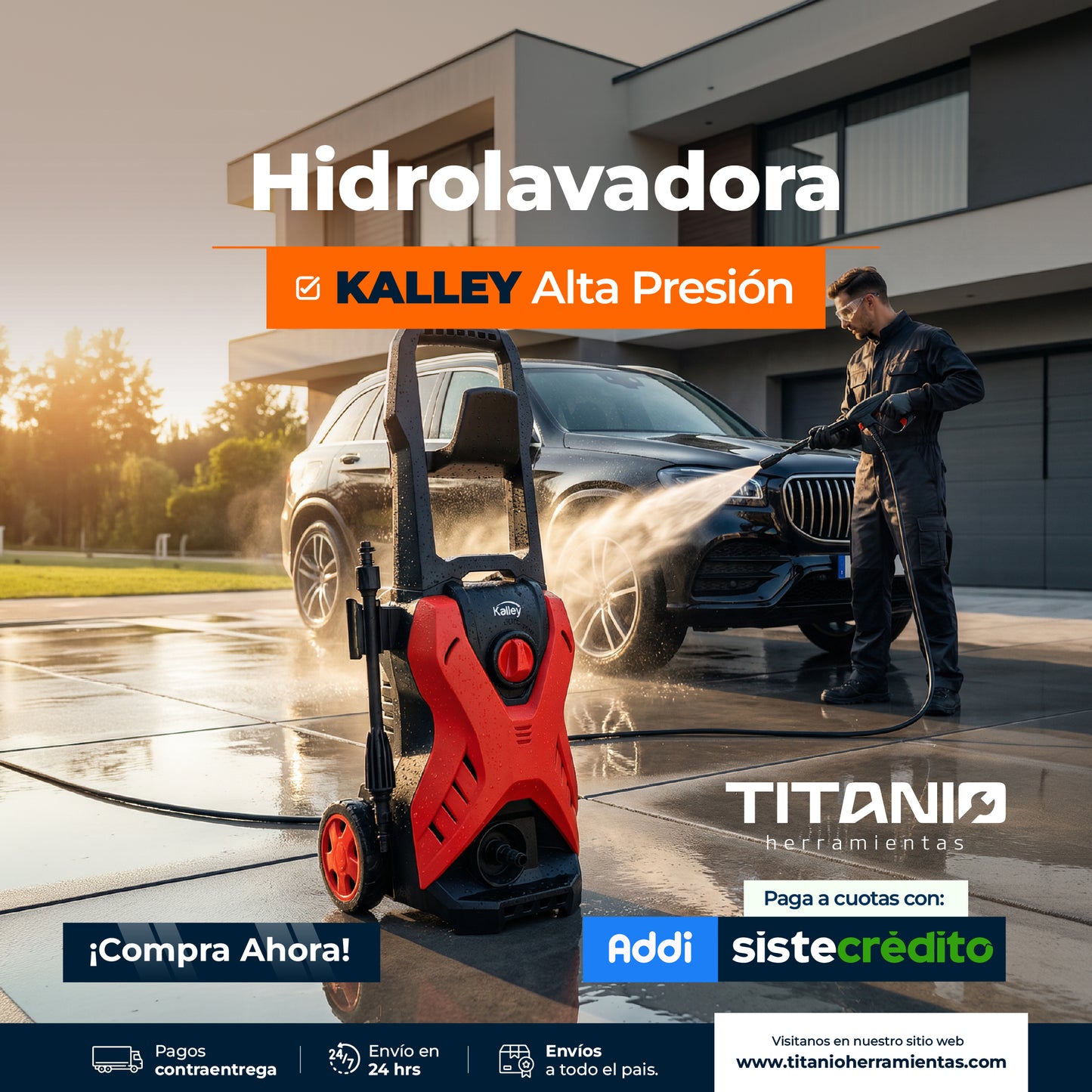Hidrolavadora a presión Kalley