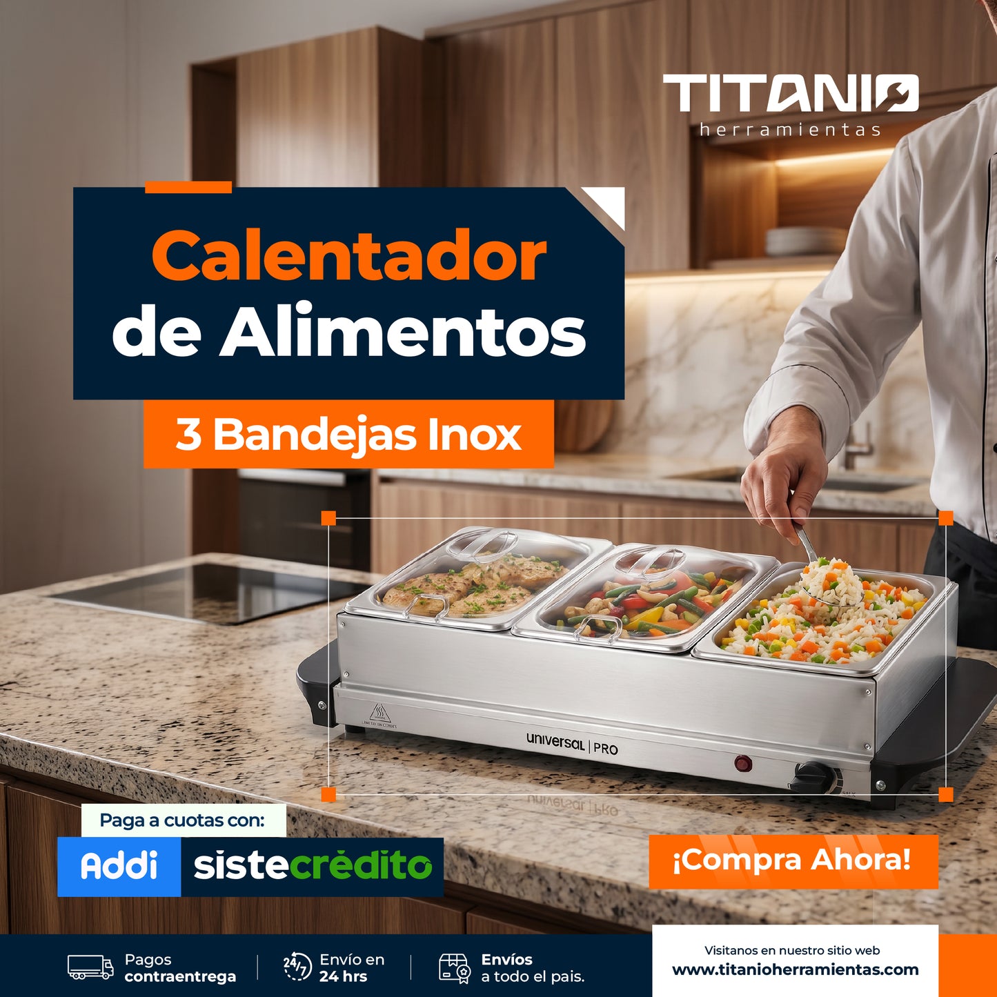 Calentador Tipo Buffet Universal PRO