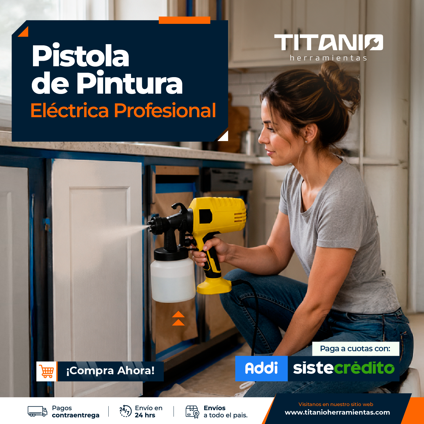 Pistola Pulverizadora de Pintura eléctrica Elite