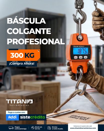 Dinamómetro Báscula de Colgar 300kg