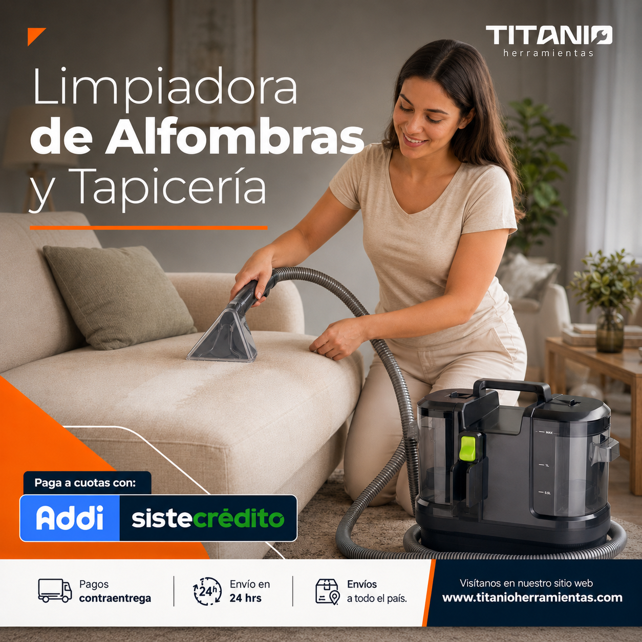 Máquina de Limpieza Profunda para Tapicería