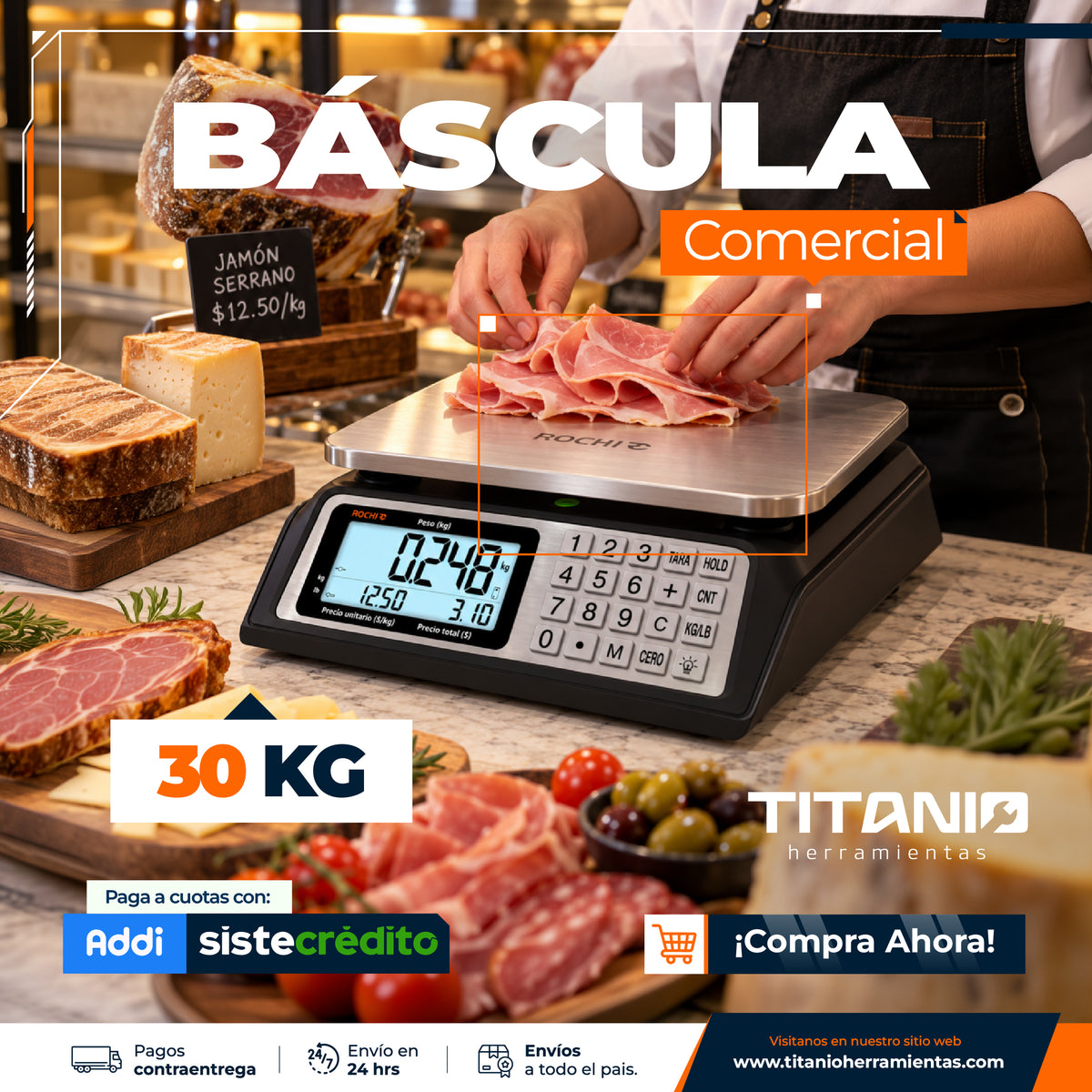 Balanza Digital Liquidadora ROCHI A02 30 Kg