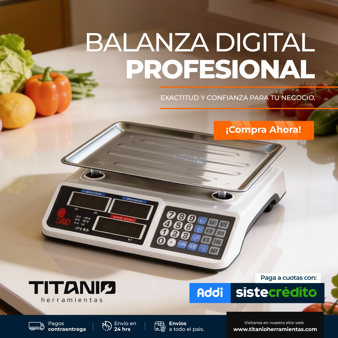 Balanza Digital 40Kg Acero Inoxidable