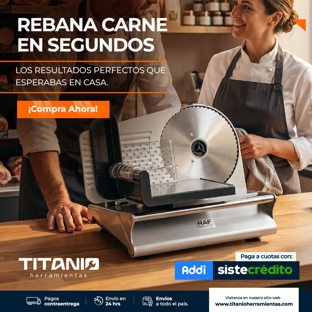 Picadora y Rebanadora Eléctrica para carnes y jamones