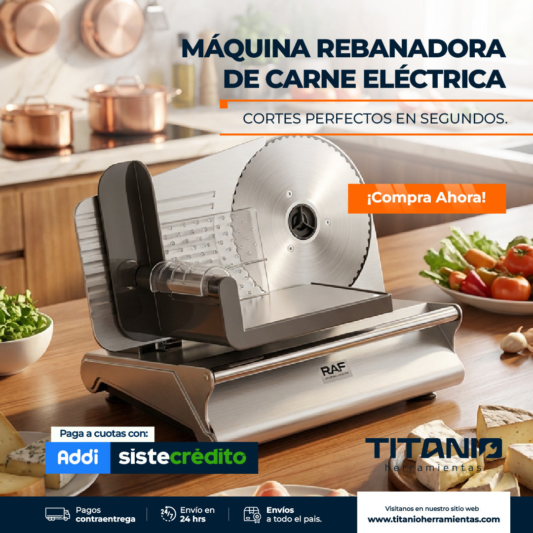 Picadora y Rebanadora Eléctrica para carnes y jamones