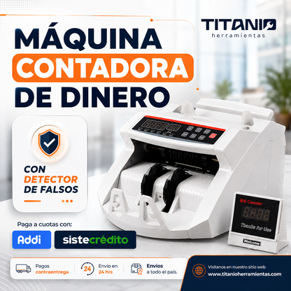 Maquina Contadora Profesional de Billetes