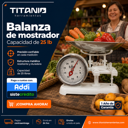 Balanza Mecánica 25Lb