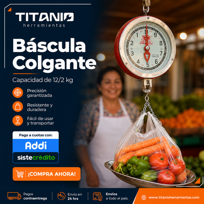 Balanza Mecánica Colgante 25 Lb