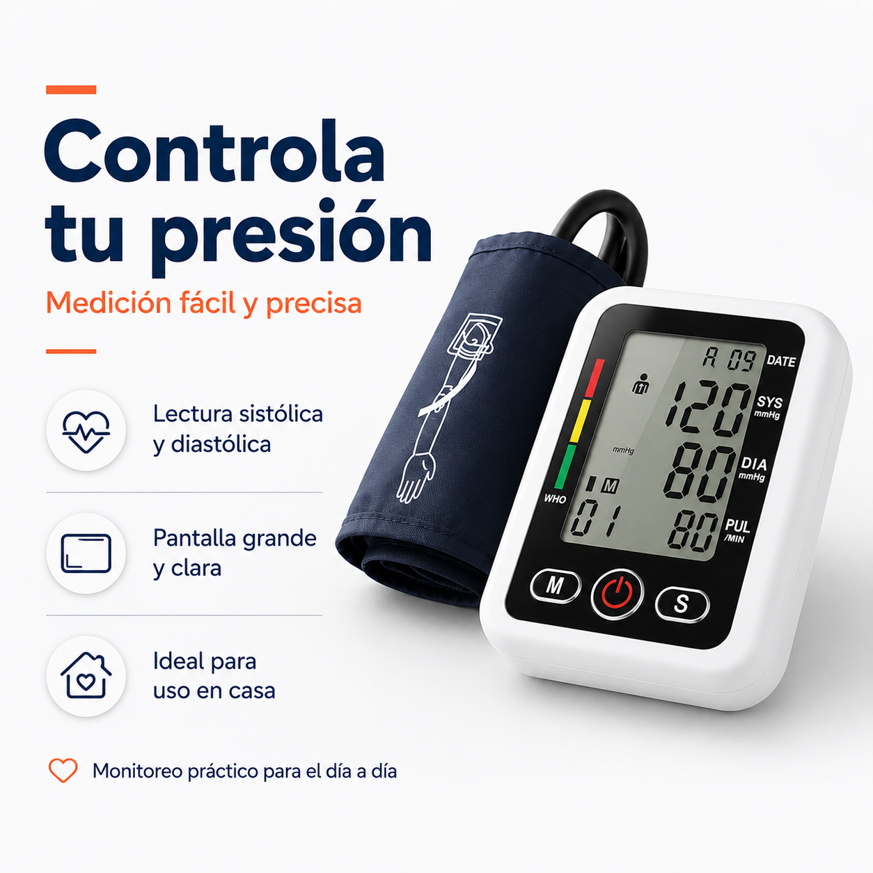 Tensiómetro digital con altavoz + oxímetro de pulso + glucómetro | Combo Kit de salud en casa.