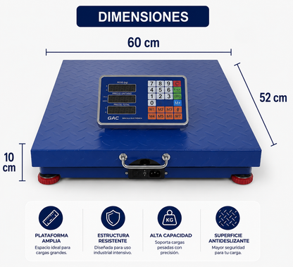 Balanza Plataforma Inalámbrica de 400KG