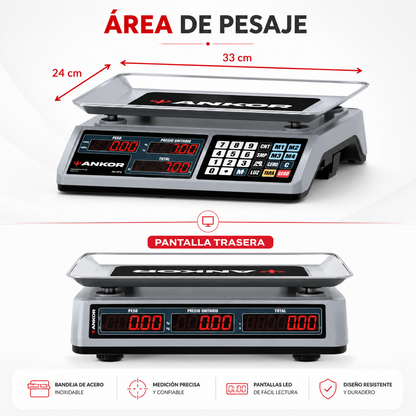 Balanza electrónica ANKOR 40kg