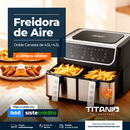 Freidora de Aire Digital Doble canasta 4.5 L RAF