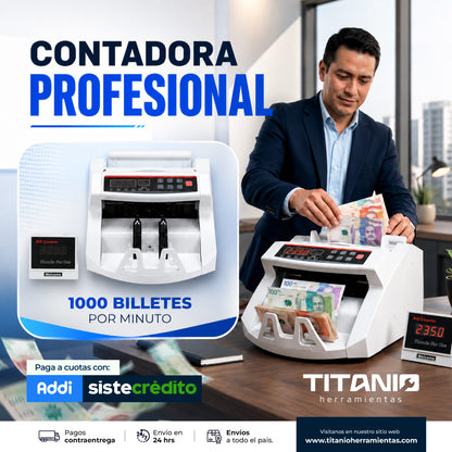 Maquina Contadora Profesional de Billetes