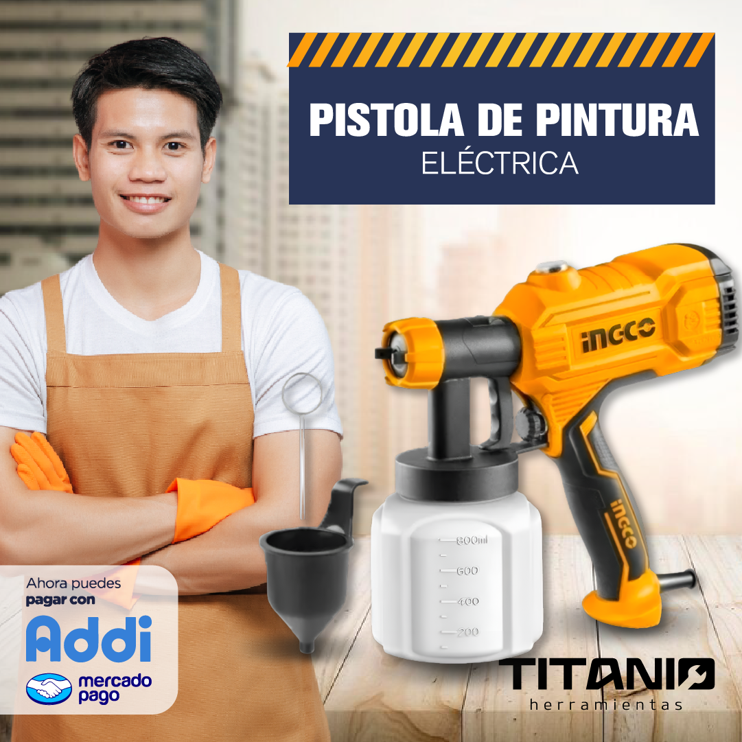 Pistola De Pintar 110/120v 50/60hz 450w INGCO 110V - 120V 🎨👷