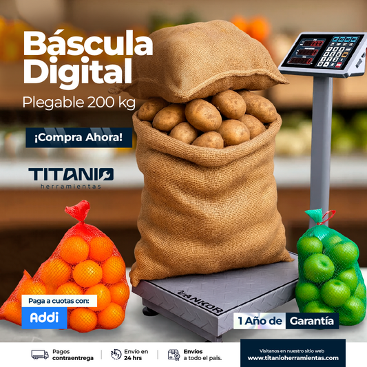 Báscula Digital de Piso ANKOR 200 KG