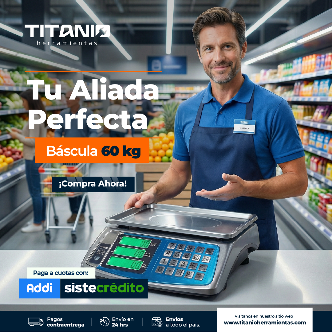 Báscula Comercial Digital De Alta Precisión 60kg