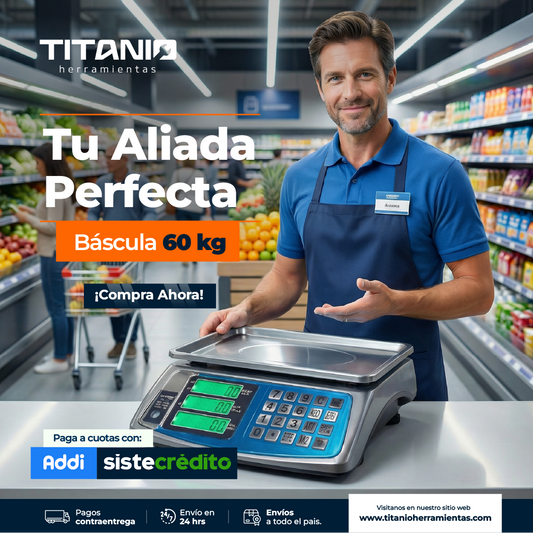 Báscula Comercial Digital De Alta Precisión 60kg