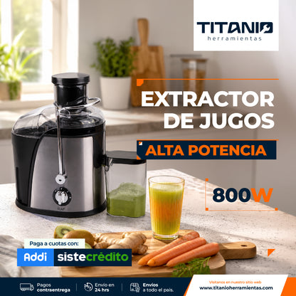 Extractor de jugos con Recolector de pulpa