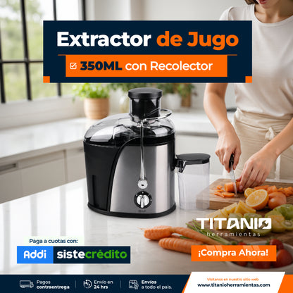 Extractor de jugos con Recolector de pulpa