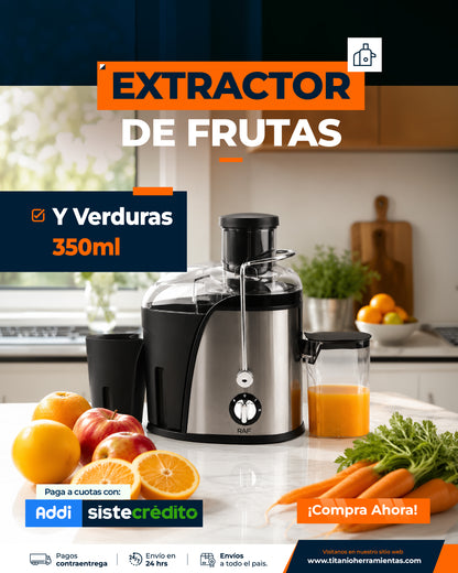 Extractor de jugos con Recolector de pulpa