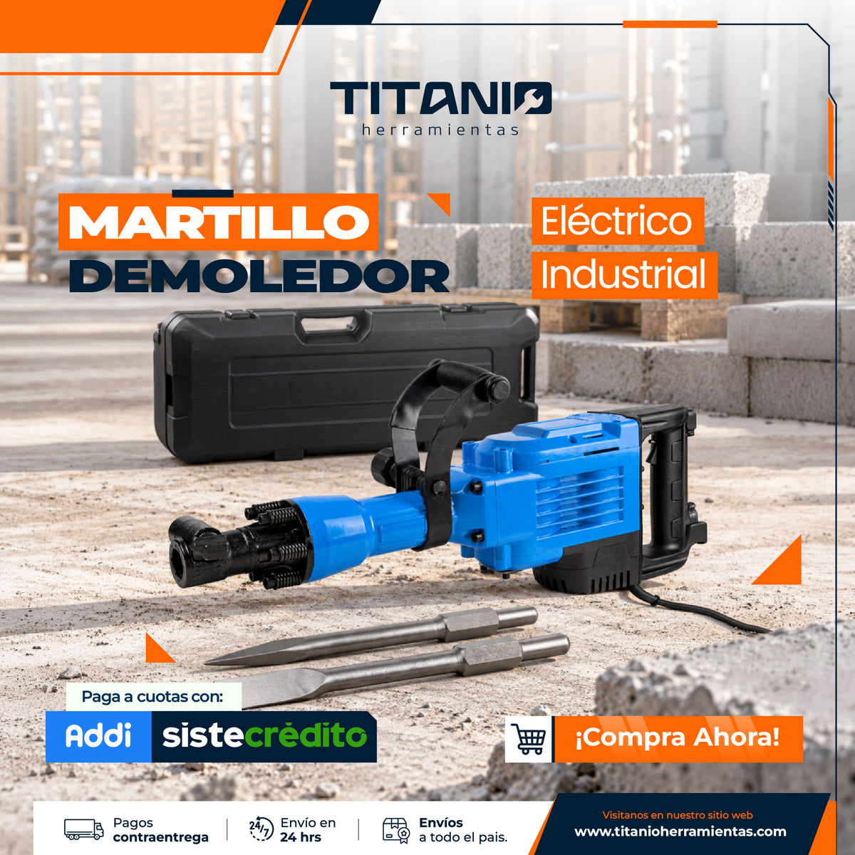 Martillo demoledor - Eléctrico Industrial
