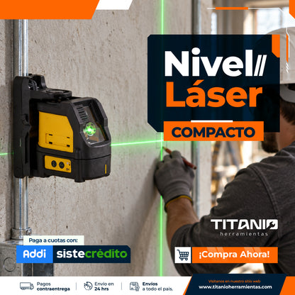Nivel Láser Verde Profesional de Alta Precisión 2 Lineas