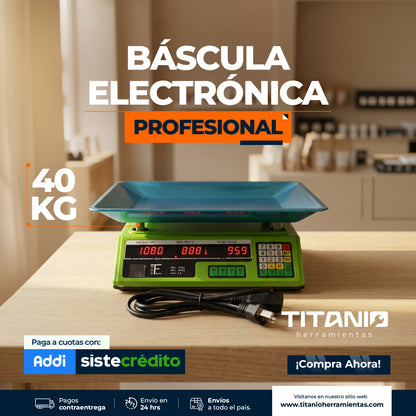 Balanza digital 40 kg electrónica