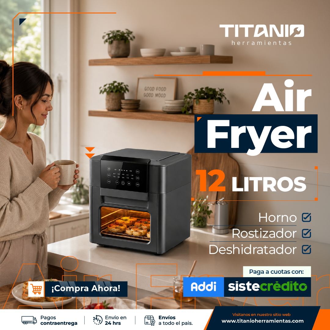 Freidora de Aire Digital 12 Litros - Horno Multifuncional