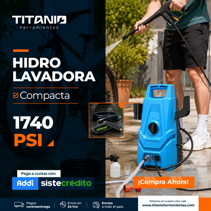 Hidrolavadora Portátil Eléctrica 1740 PSI