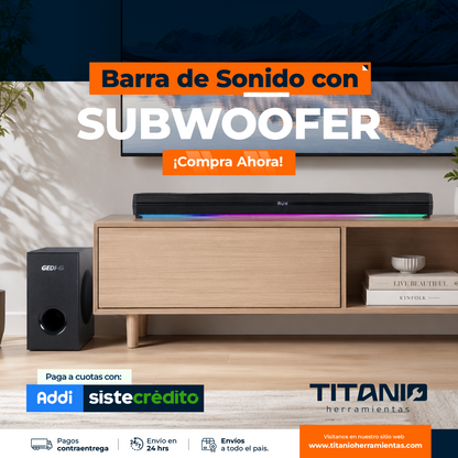 Soundbar 5.1 Envolvente Subwoofer