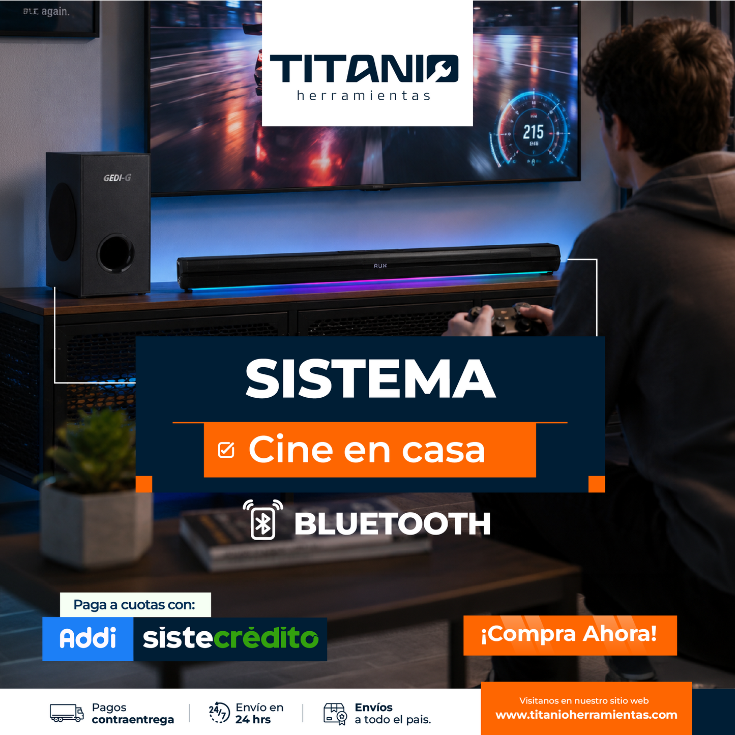 Soundbar 5.1 Envolvente Subwoofer