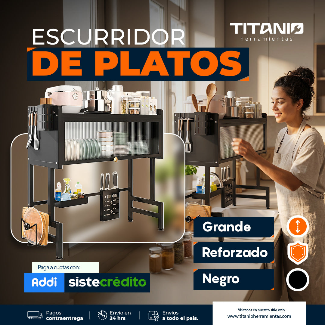 Escurridor de platos de 1 Set