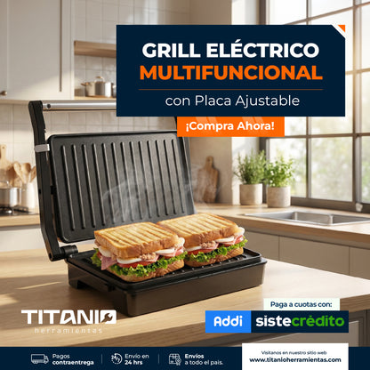 Sandwichera parrilla grill - plancha antiadherente 850 W