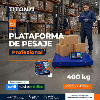 Balanza Plataforma Inalámbrica de 400KG