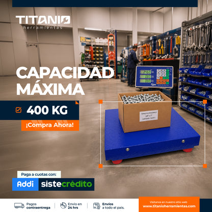 Balanza Plataforma Inalámbrica de 400KG