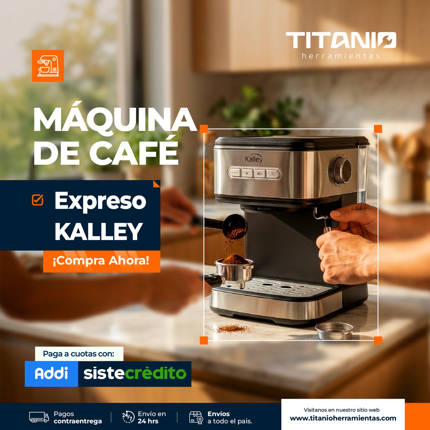 Cafetera Expresso 1.6 L  Kalley