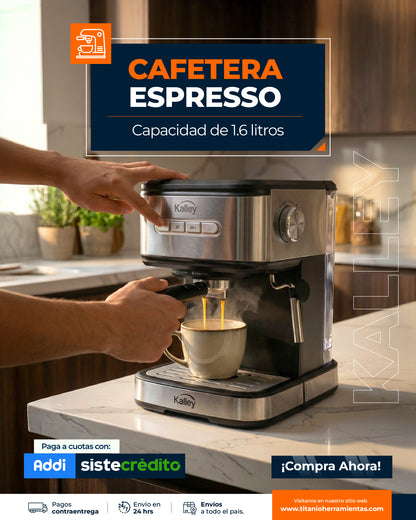 Cafetera Expresso 1.6 L  Kalley