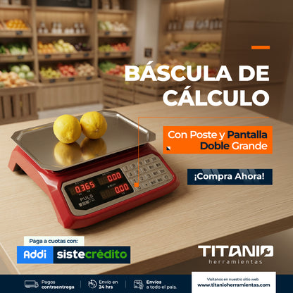 Balanza electrónica comercial 40 kg