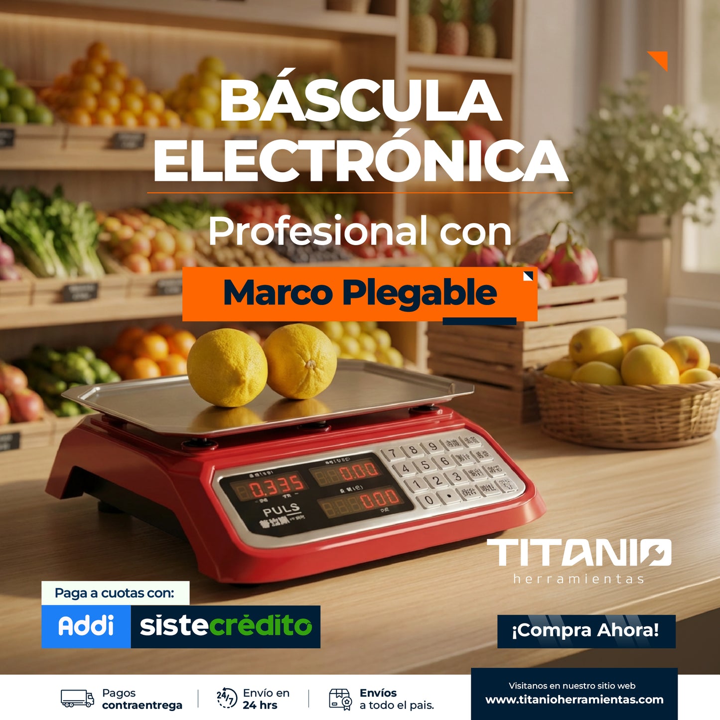 Balanza electrónica comercial 40 kg