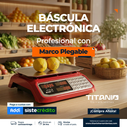 Balanza electrónica comercial 40 kg