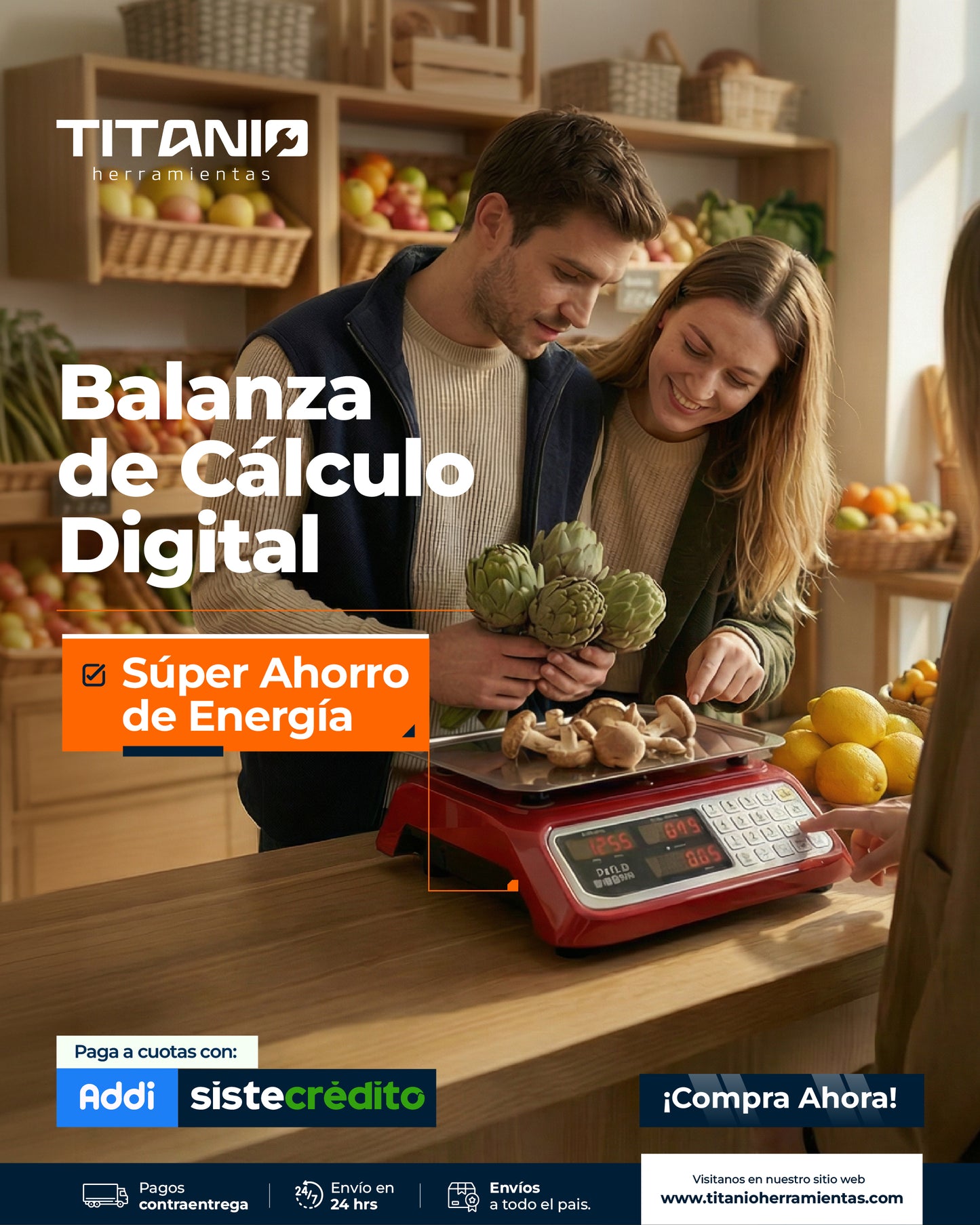 Balanza electrónica comercial 40 kg