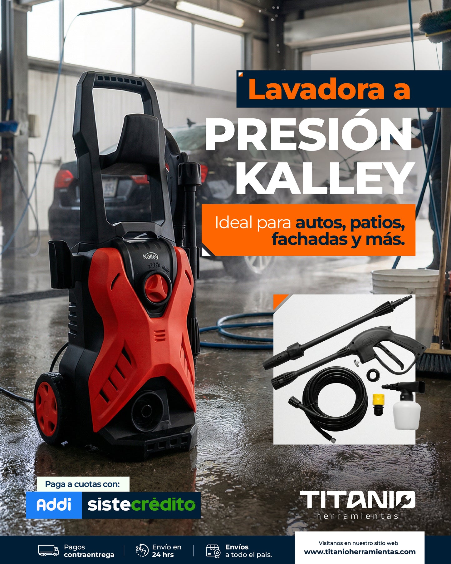 Hidrolavadora a presión Kalley