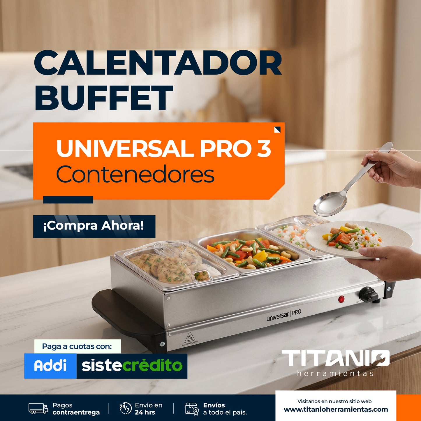 Calentador Tipo Buffet Universal PRO