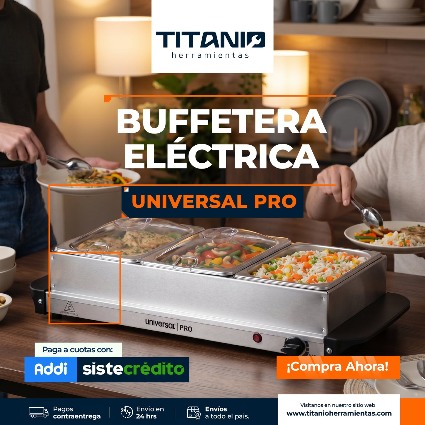 Calentador Tipo Buffet Universal PRO