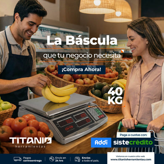 Balanza comercializadora en Acero Inoxidable 40 kg
