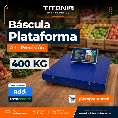 Balanza Plataforma Inalámbrica de 400KG